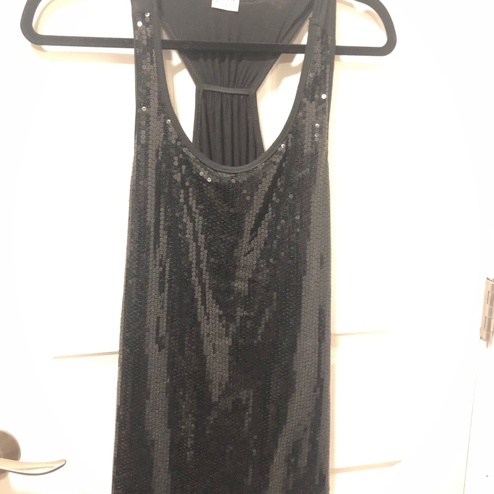 Racer back sequins tank